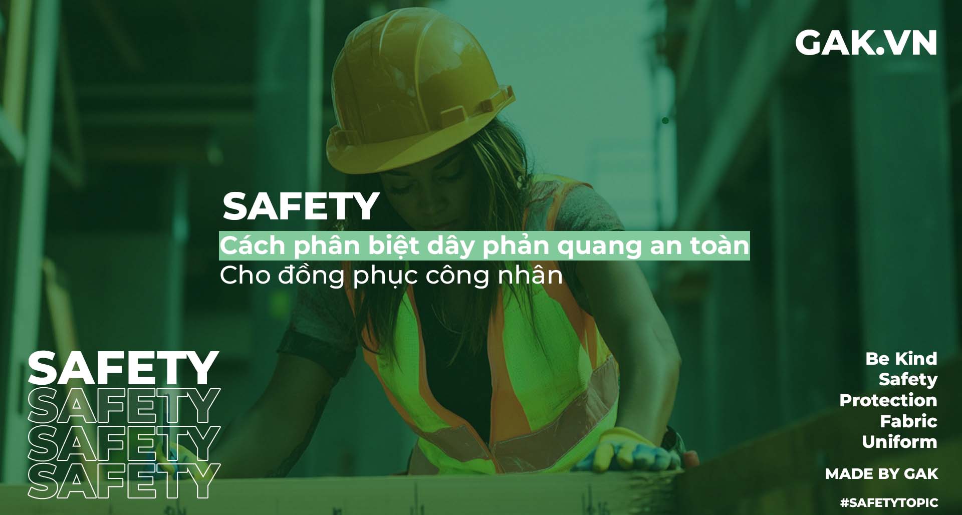 Cách phân biệt dây phản quang an toàn cho đồng phục công nhân