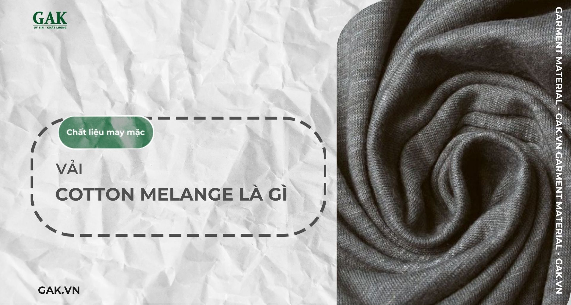 Cotton Melange là gì? Chất liệu muối tiêu thời thượng trong thời trang