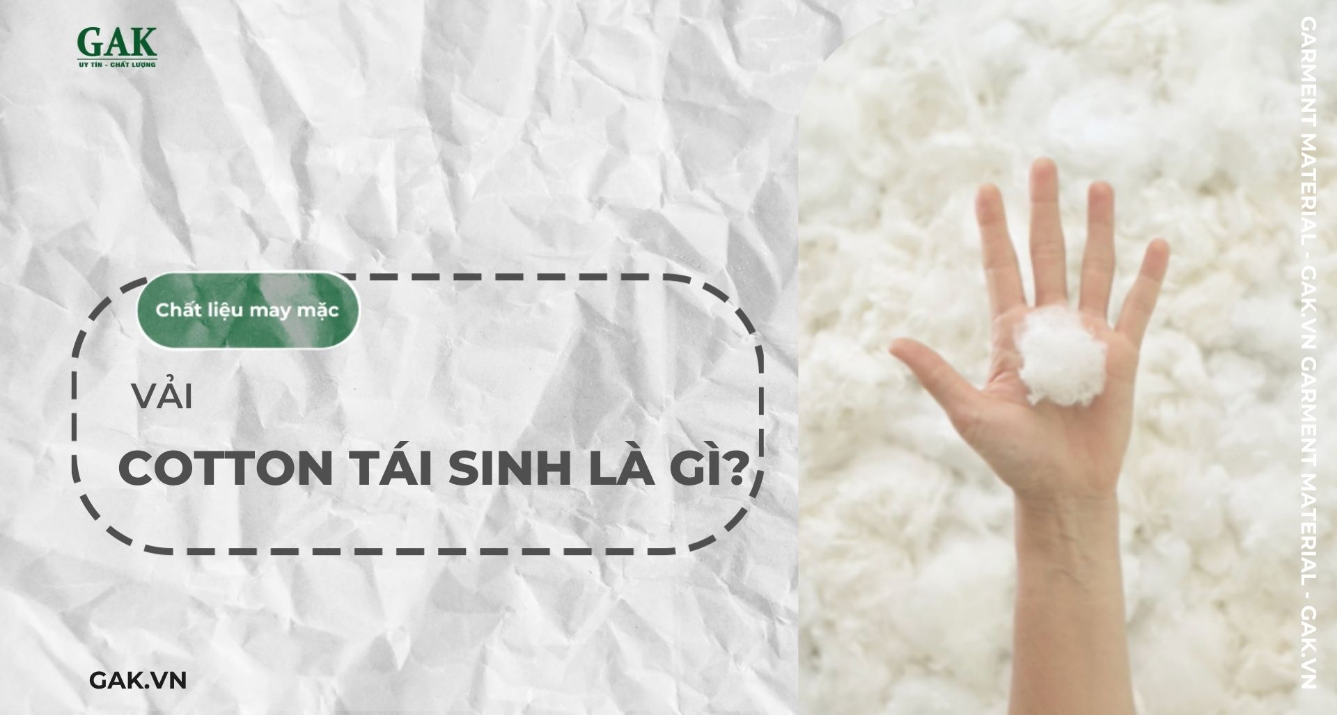 Vải Cotton tái sinh là gì? Giải pháp Xanh cho ngành thời trang