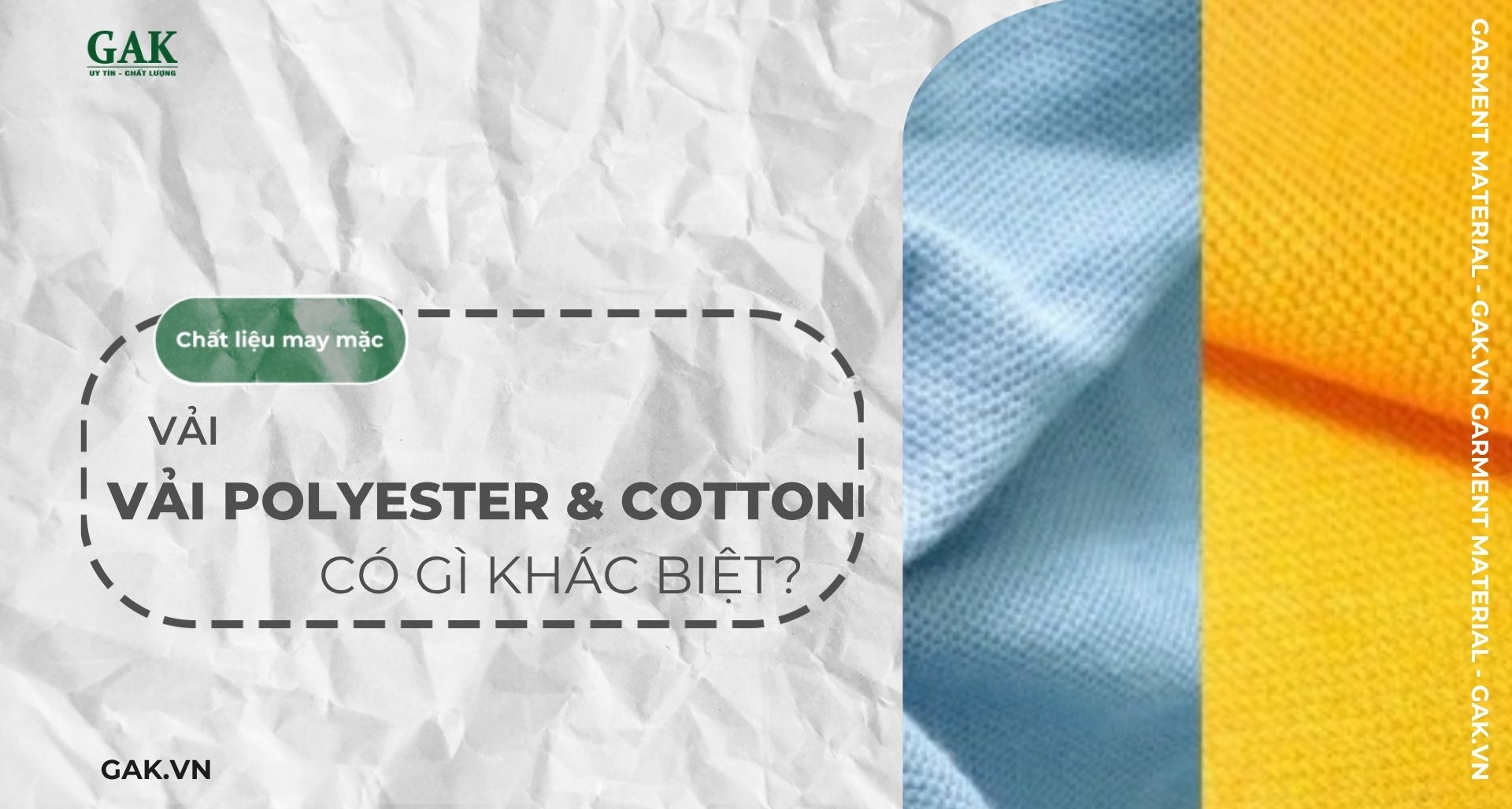 Phân biệt vải Polyester và Cotton: Có gì khác biệt?