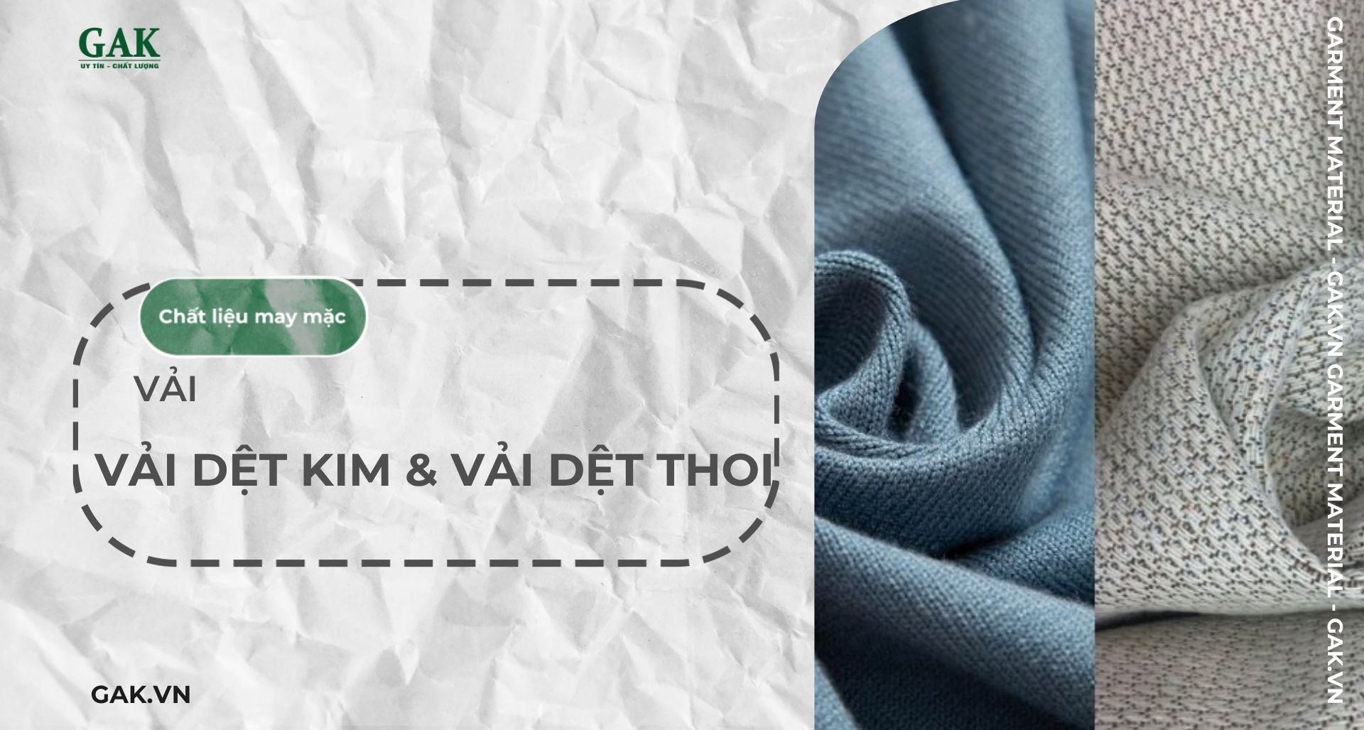 Bạn có biết sự khác biệt giữa vải dệt kim và dệt thoi chưa?