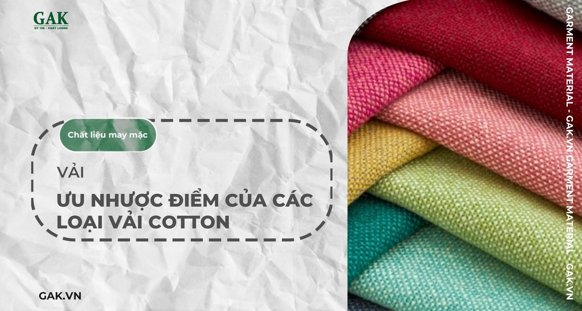 Thông tin về ưu nhược điểm của các loại vải cotton mà bạn nên biết