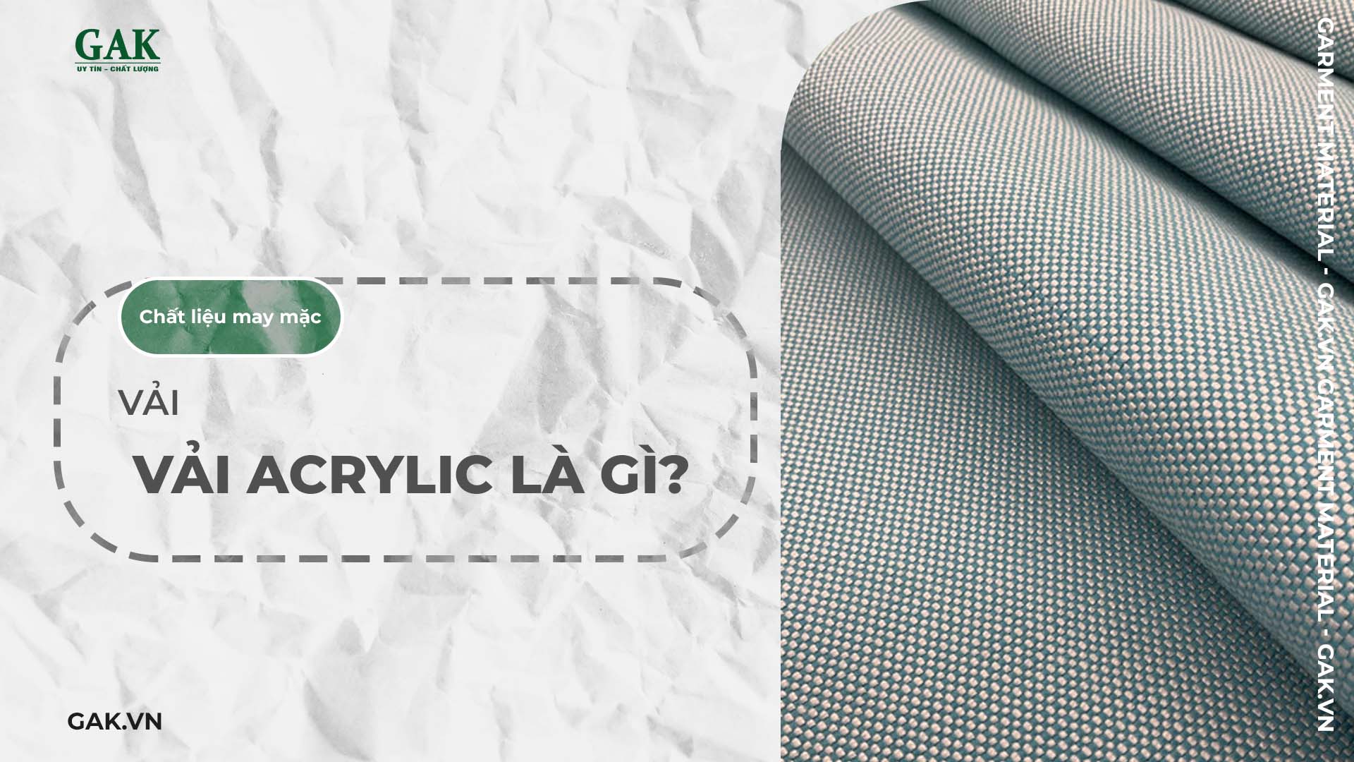Vải acrylic là gì? Phân tích đặc tính và ưu điểm