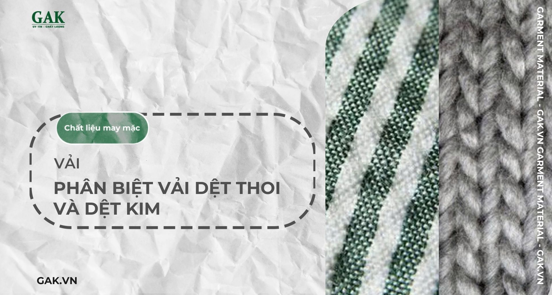 Phân biệt vải dệt thoi và dệt kim – Nên chọn loại vải nào?