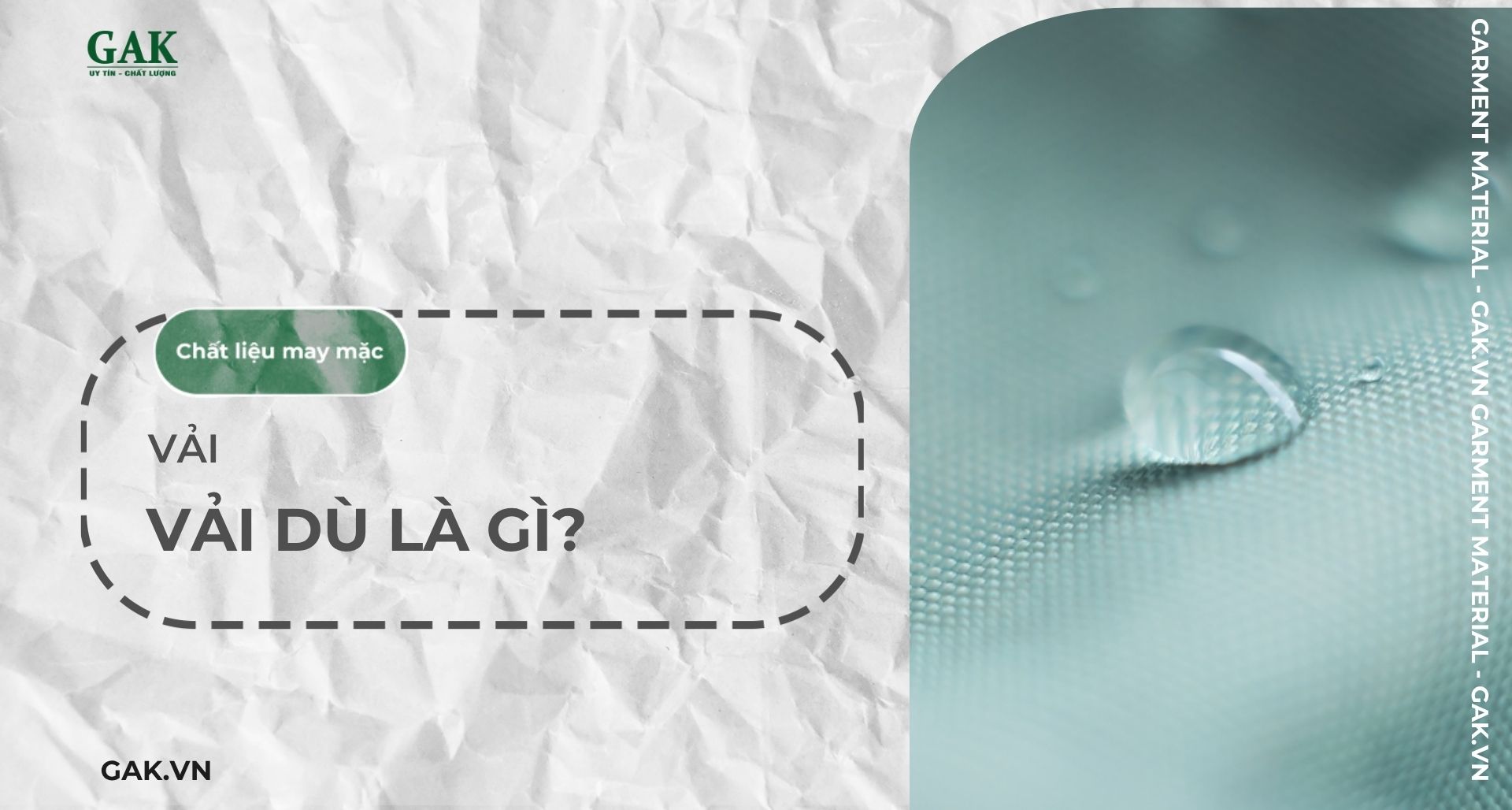 Vải Dù Là Gì? Khám Phá Tất Tật Tật Về Chất Liệu Này