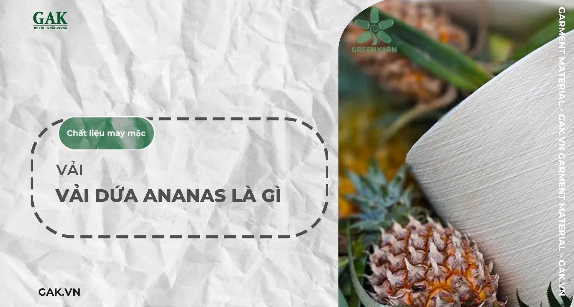 Vải dứa Ananas là gì? Chất liệu thời trang thời trang bền vững