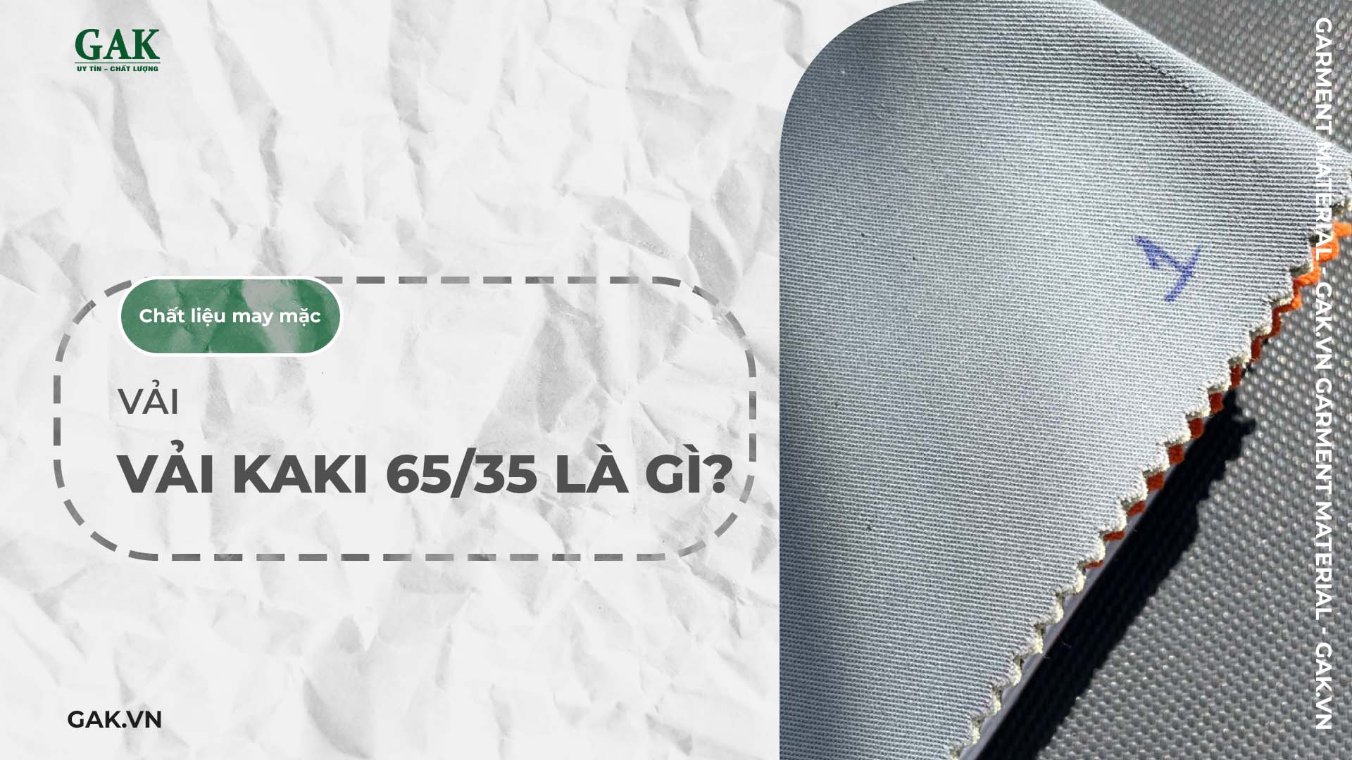 Vải kaki 65/35 là gì? Phân tích ưu nhược điểm của dòng kaki này