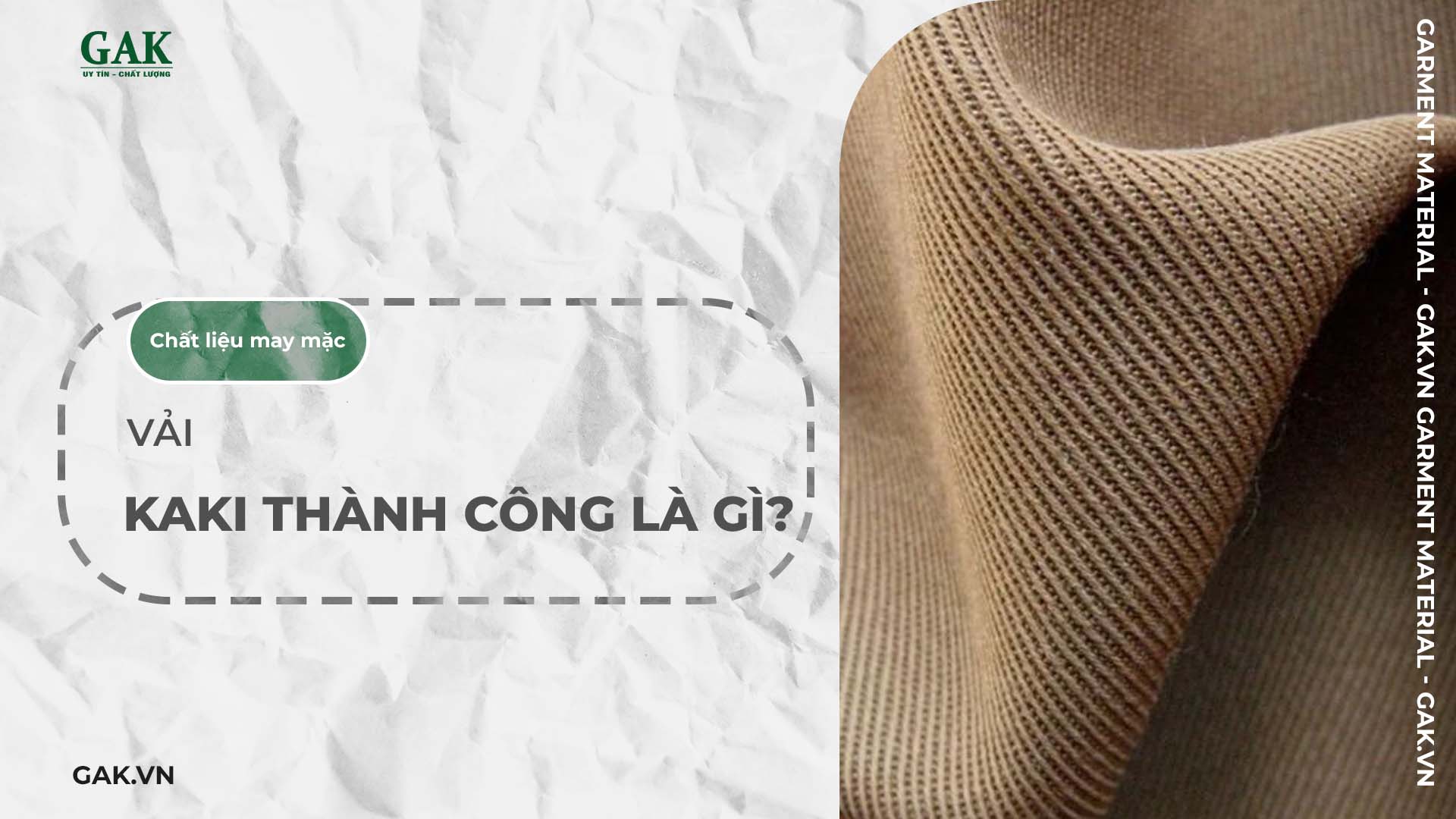 Vải kaki Thành Công là gì? Phân tích ưu nhược điểm của dòng kaki này