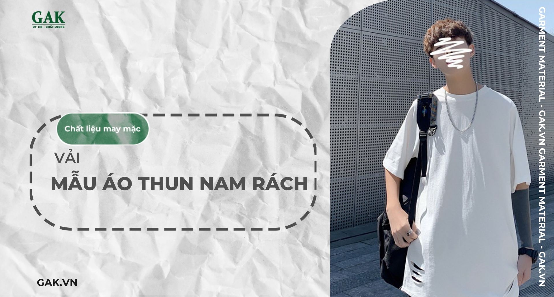 Chất liệu vải may mẫu áo thun nam rách là gì? Tìm hiểu ngay