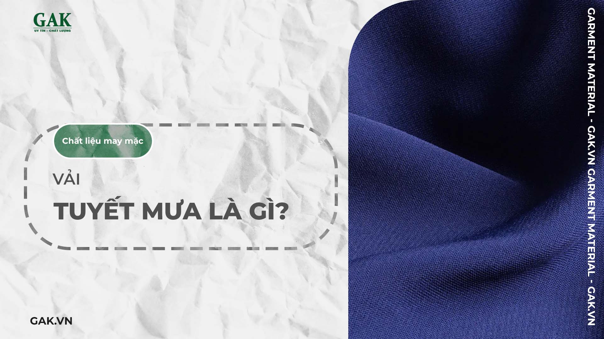 Vải tuyết mưa là gì? Đặc điểm và ứng dụng trong may mặc