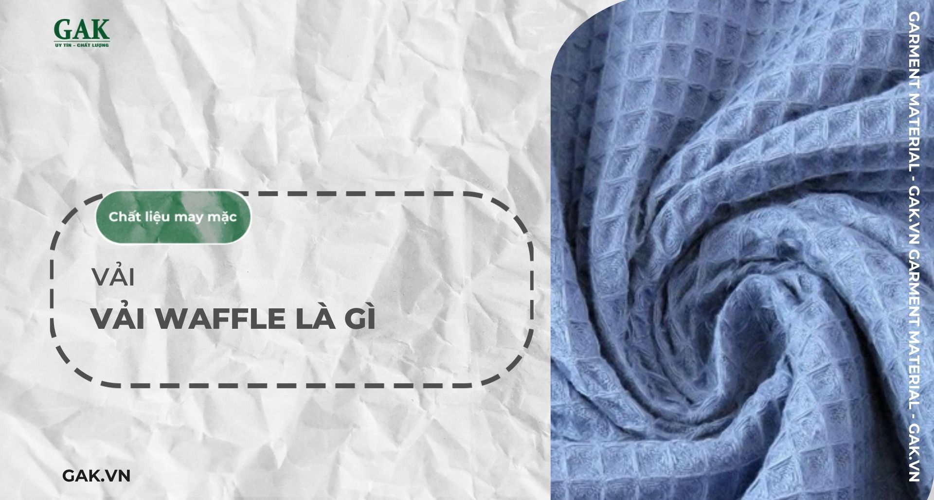 Vải Waffle là gì? Đặc điểm và ứng dụng của loại vải này