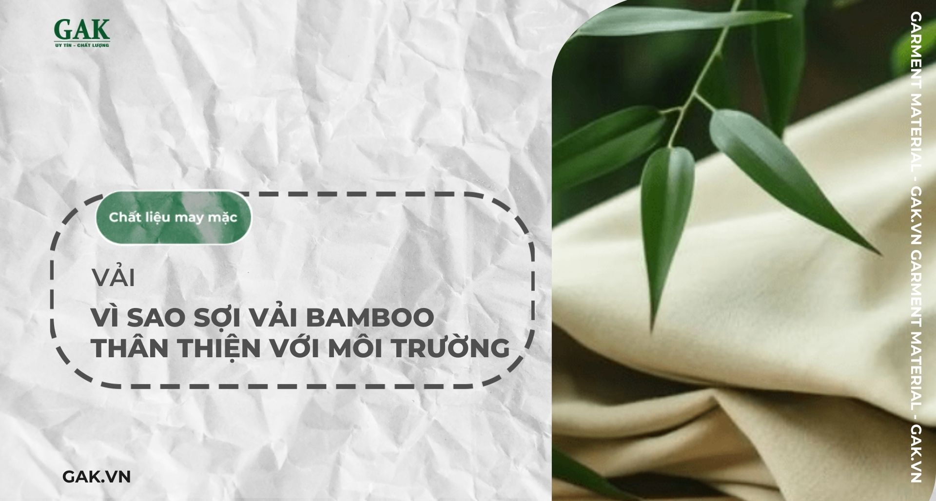 Vì sao vải sợi tre thân thiện với môi trường? Bạn có biết?
