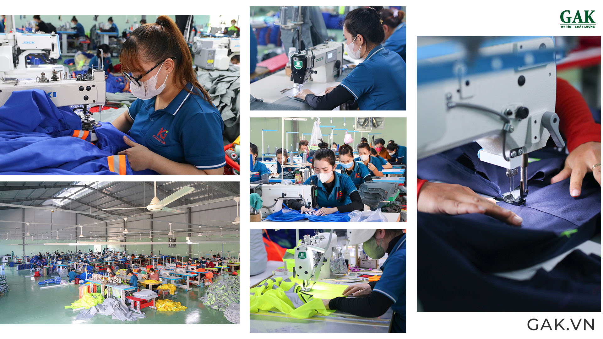 GAKVN Xưởng may đồ bảo hộ xuất khẩu tại TPHCM