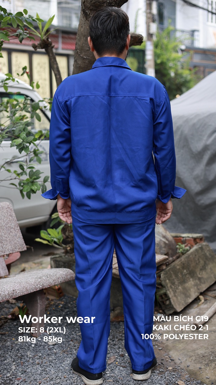 Áo đồng phục công nhân Kaki chéo 2/1