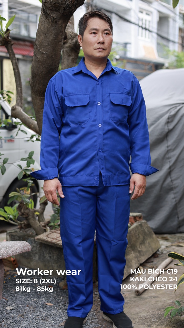 Áo đồng phục công nhân Kaki chéo 2/1