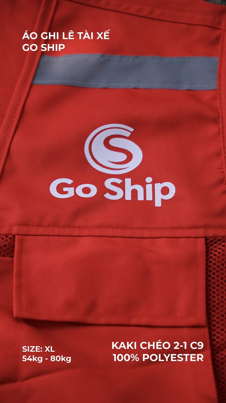 Áo ghi lê tài xế Go Ship