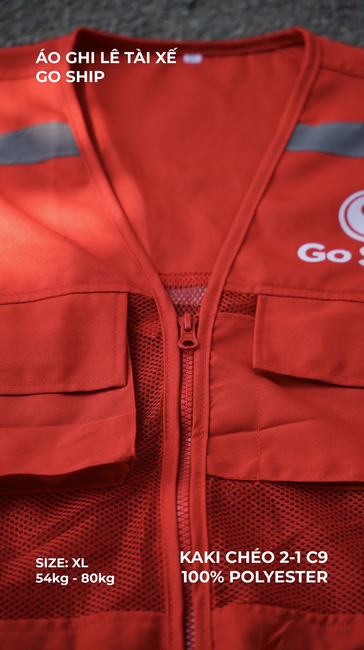Áo ghi lê tài xế Go Ship