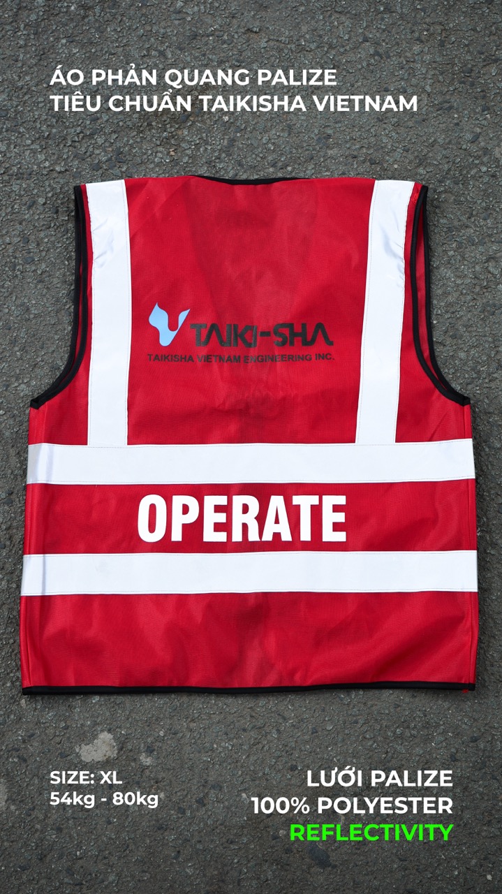 Áo phản quang kỹ sư TAIKISHA Việt Nam