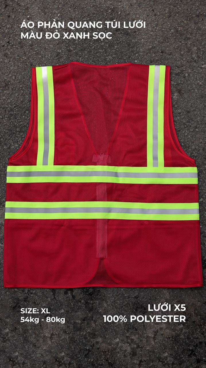 Áo phản quang túi lưới