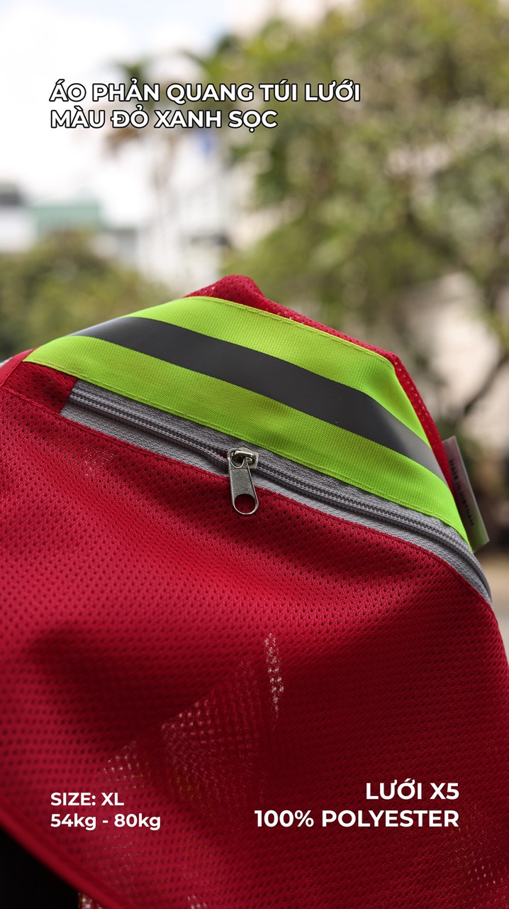 Áo phản quang túi lưới