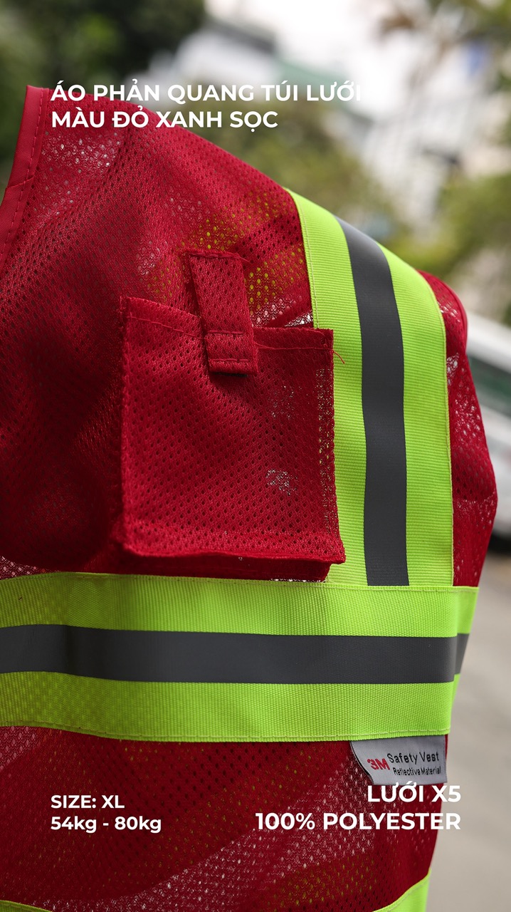 Áo phản quang túi lưới