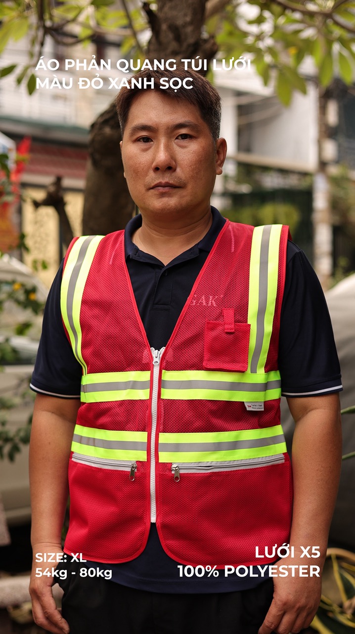 Áo phản quang túi lưới