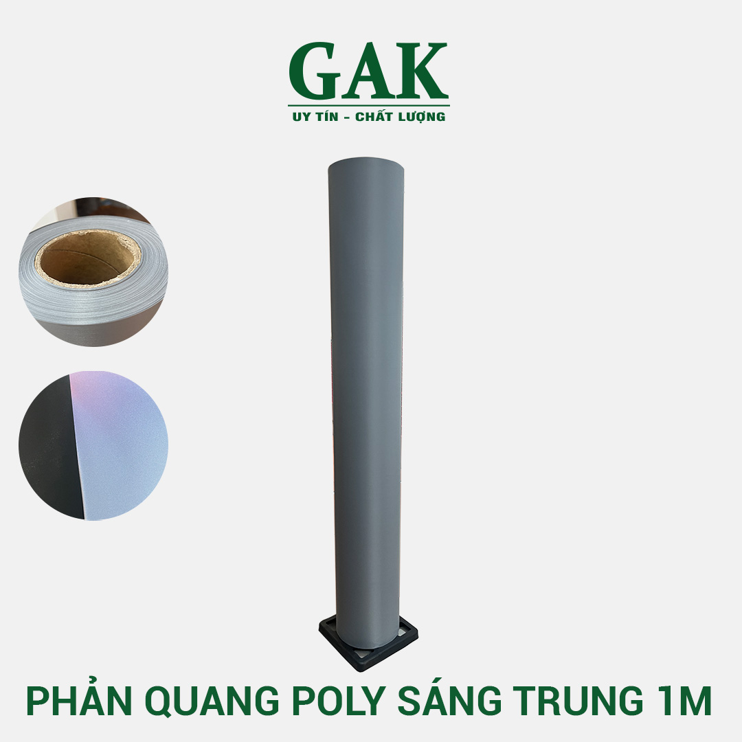 Cây phản quang Poly xám trung 1M x 100M