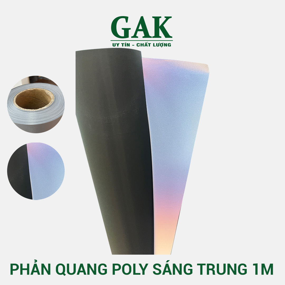 Cây phản quang Poly xám trung 1M x 100M