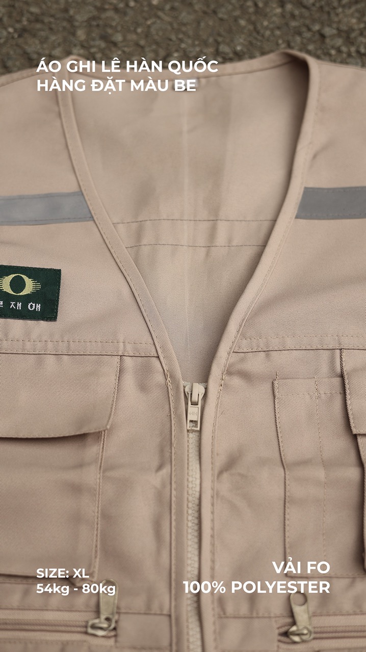 Hi-vis Korean 6 pocket safety vest