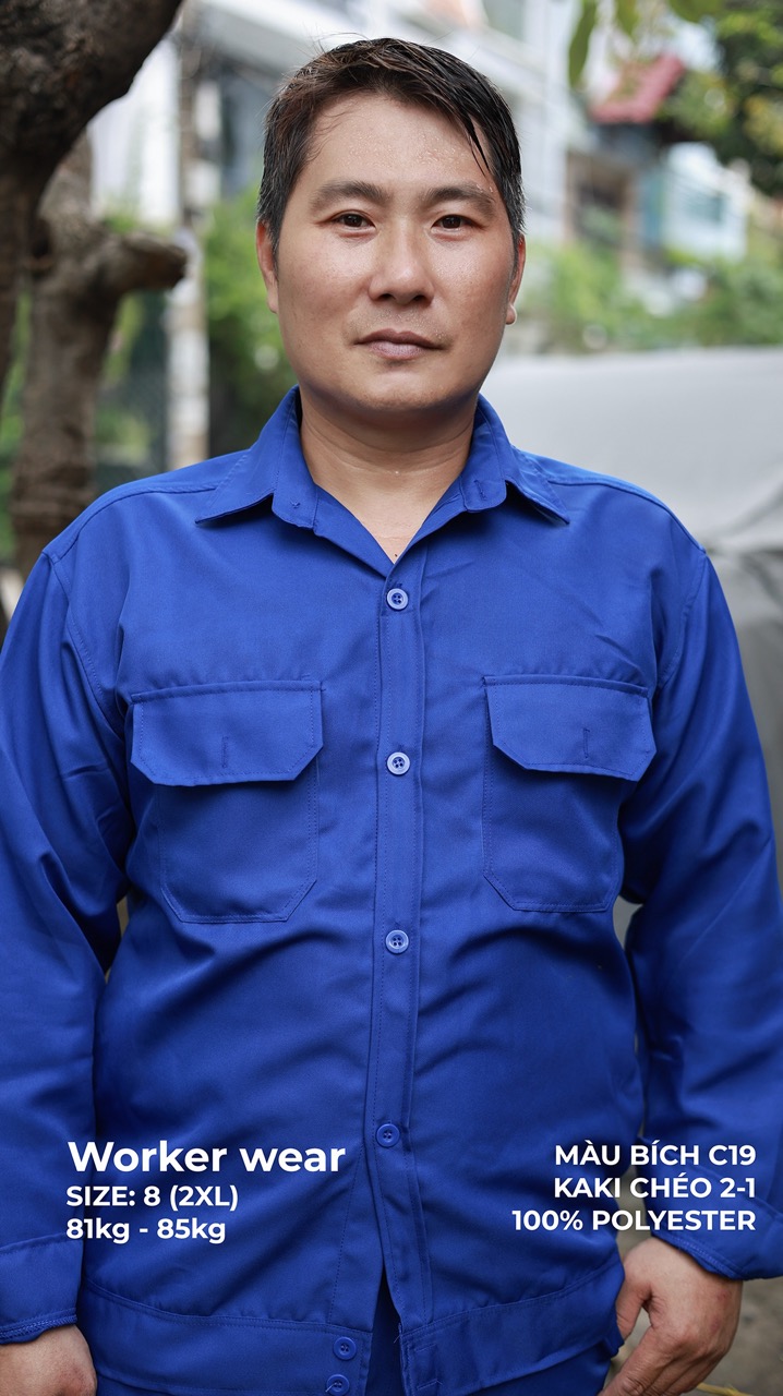 Mẫu đồng phục công nhân trơn