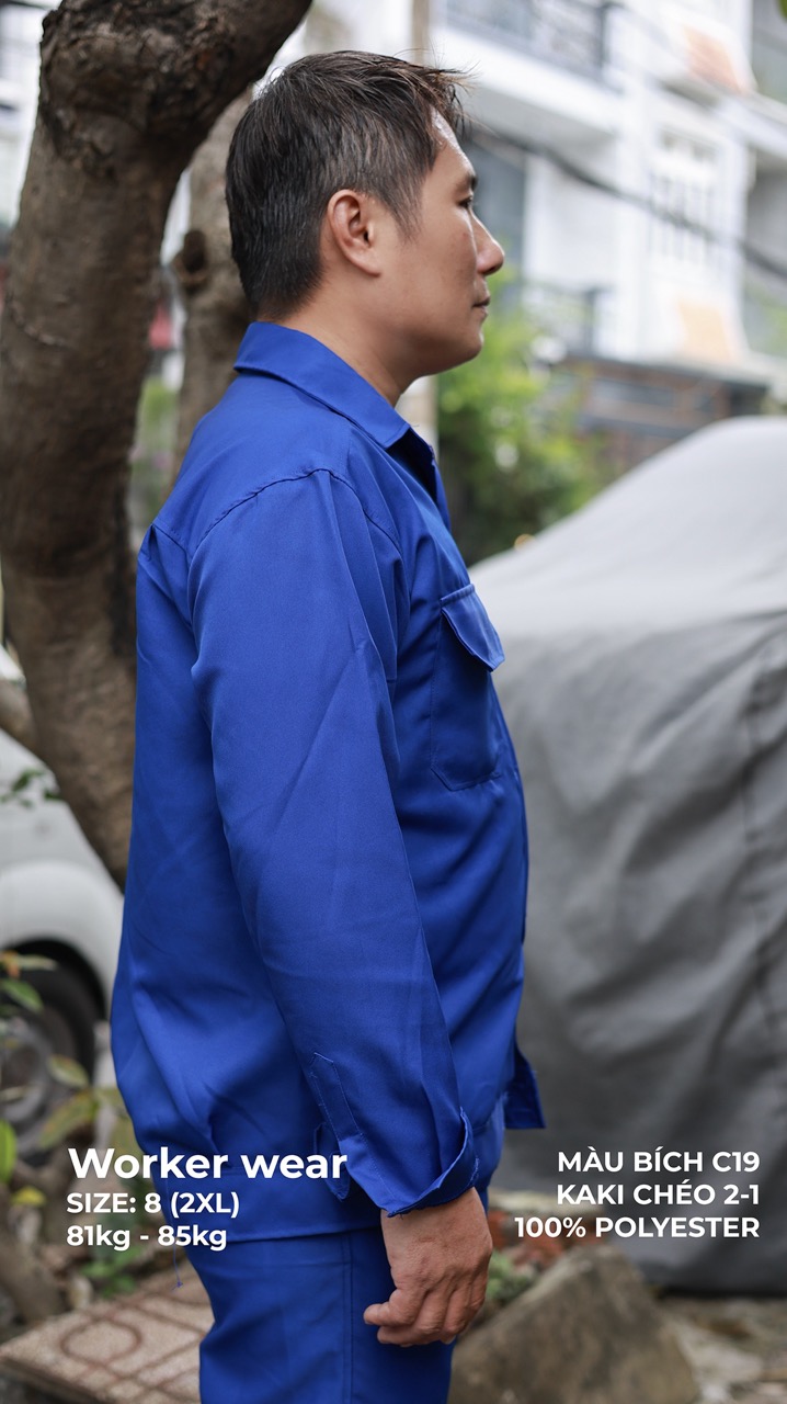 Mẫu đồng phục công nhân trơn