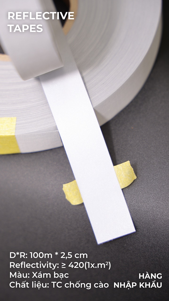 Phản quang Poly TC chống cào 2,5cm x 100m