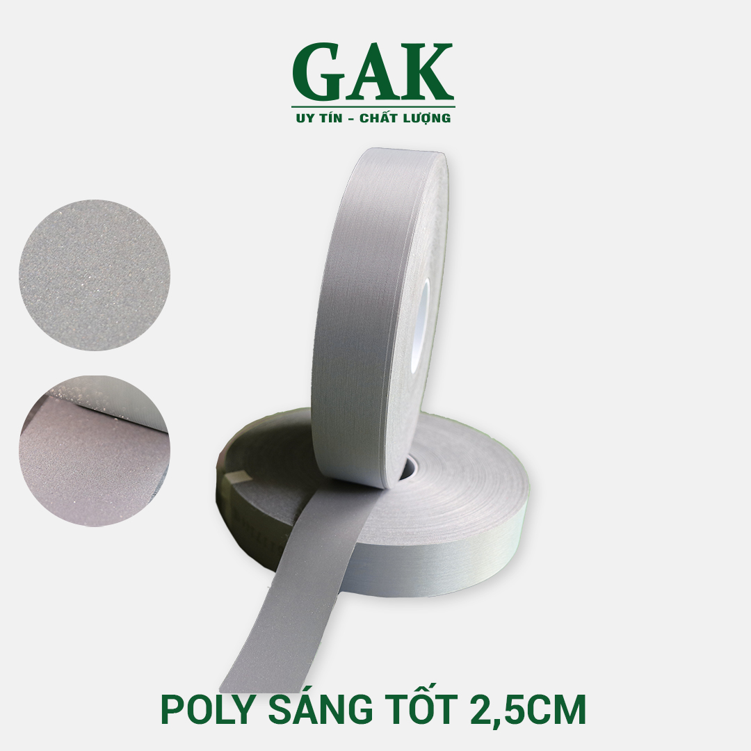 Phản quang Poly xám tốt 2,5cm x 100m