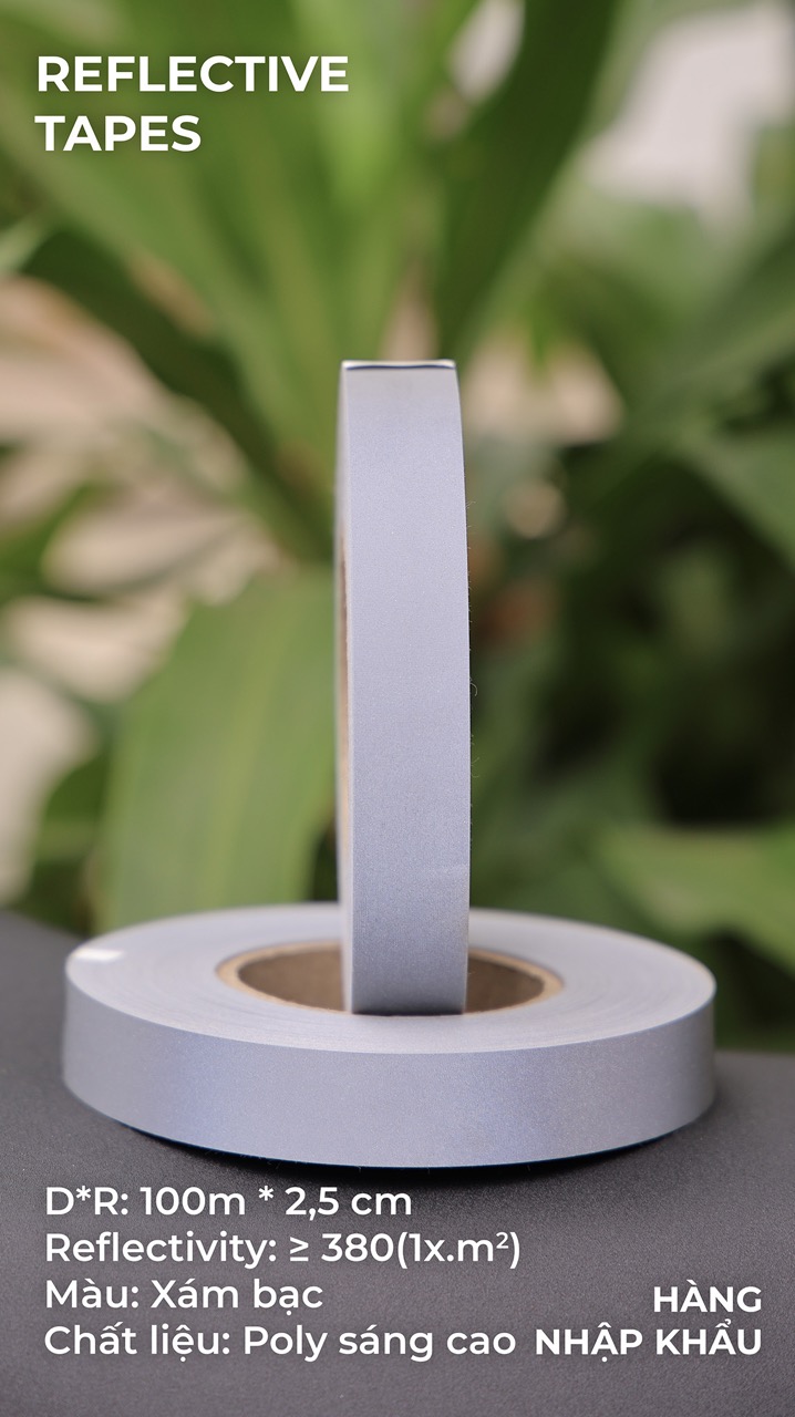 Phản quang Poly xám tốt 2,5cm x 100m