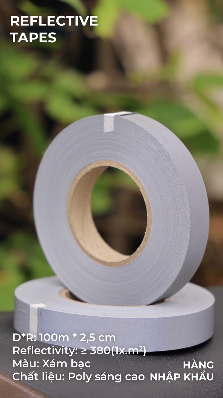 Phản quang Poly xám tốt 2,5cm x 100m