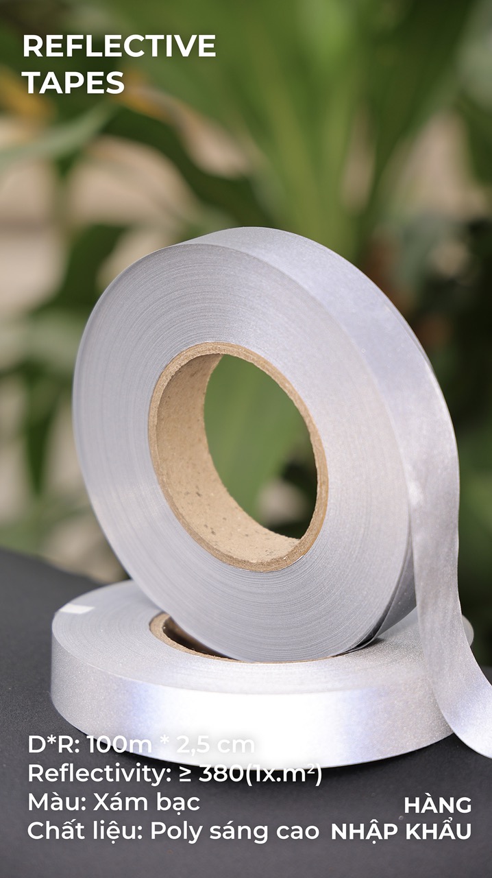 Phản quang Poly xám tốt 2,5cm x 100m