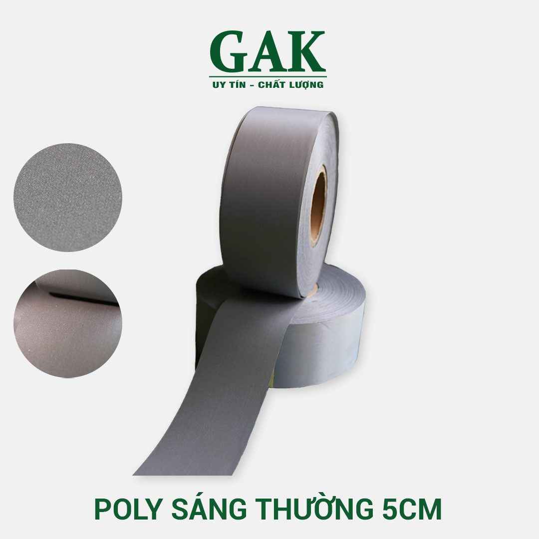 Phản quang Poly xám thường 5cm x 100m