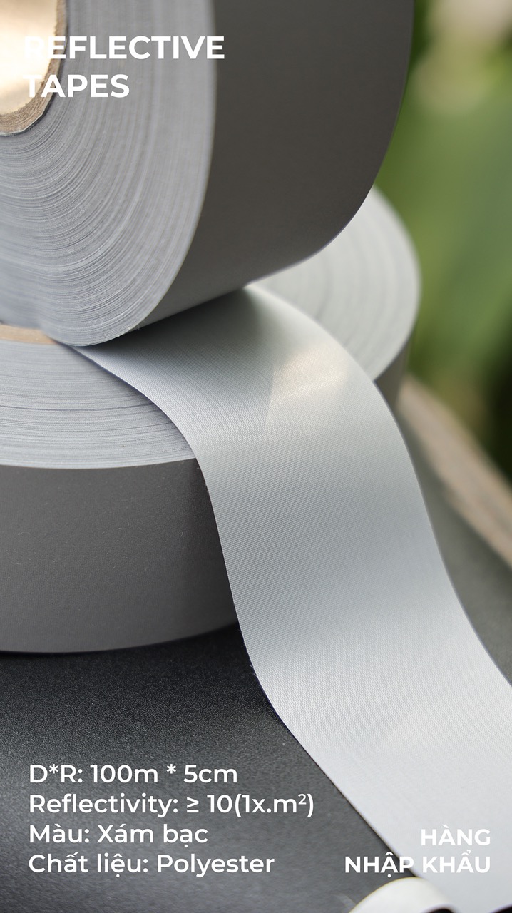 Phản quang Poly xám thường 5cm x 100m