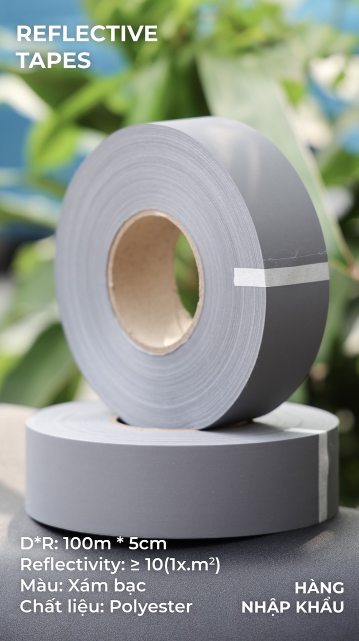 Phản quang Poly xám thường 5cm x 100m