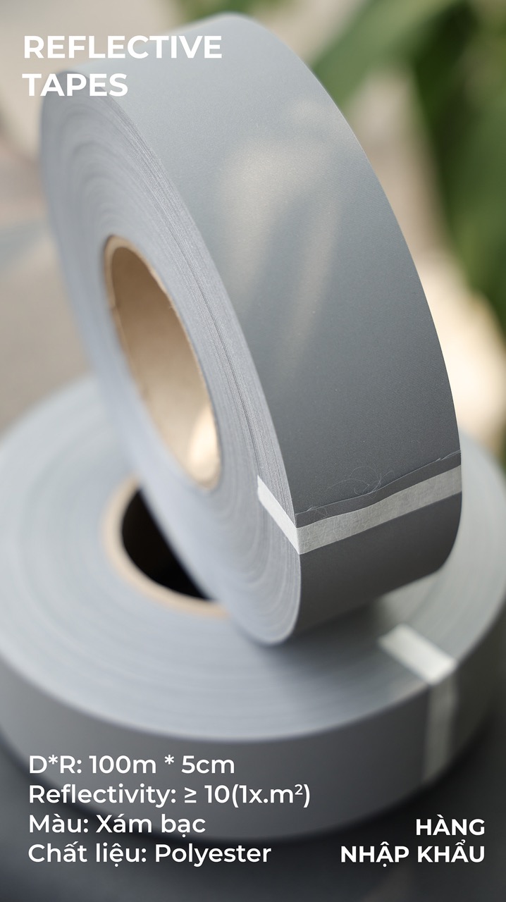 Phản quang Poly xám thường 5cm x 100m