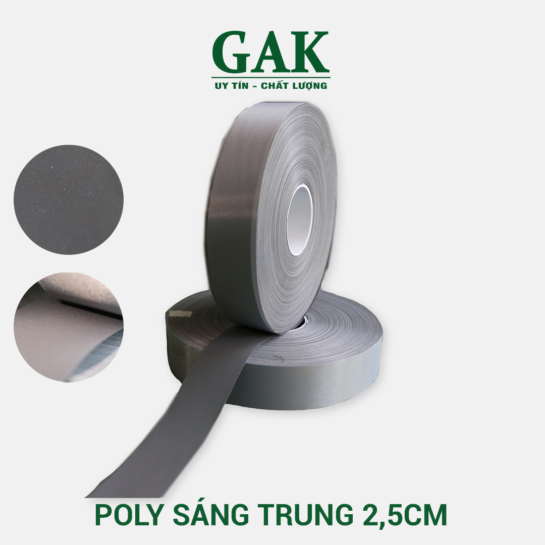 Phản quang Poly xám trung 2,5cm x 100m