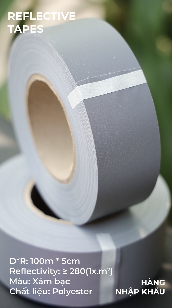 Phản quang Poly xám trung 5cm x 100m
