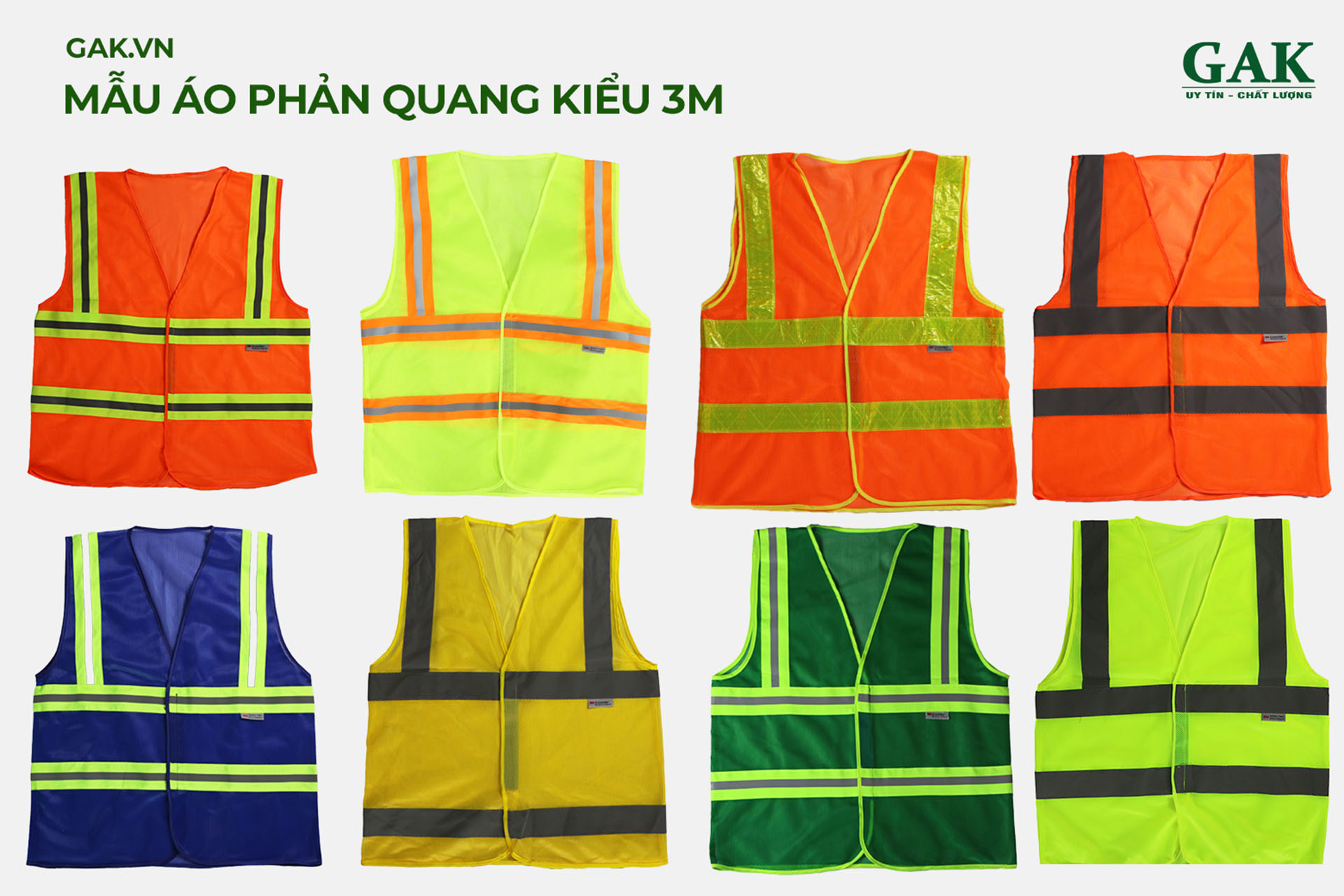 Mẫu Áo phản quang kiểu 3M của công ty GAK