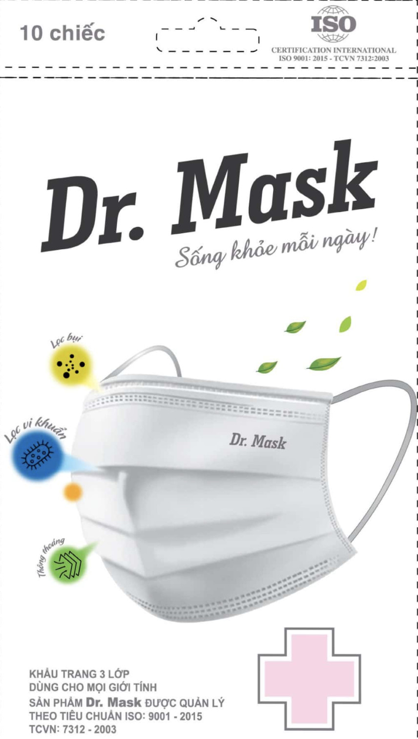 Khẩu trang y tế chính hãng Dr. Mask bán chạy ở Việt Nam