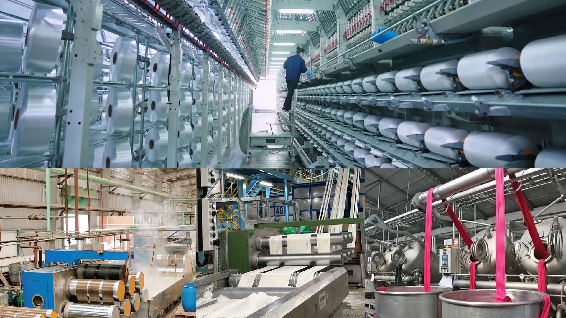 Quy trình sản xuất sợi vải tổng hợp polyester