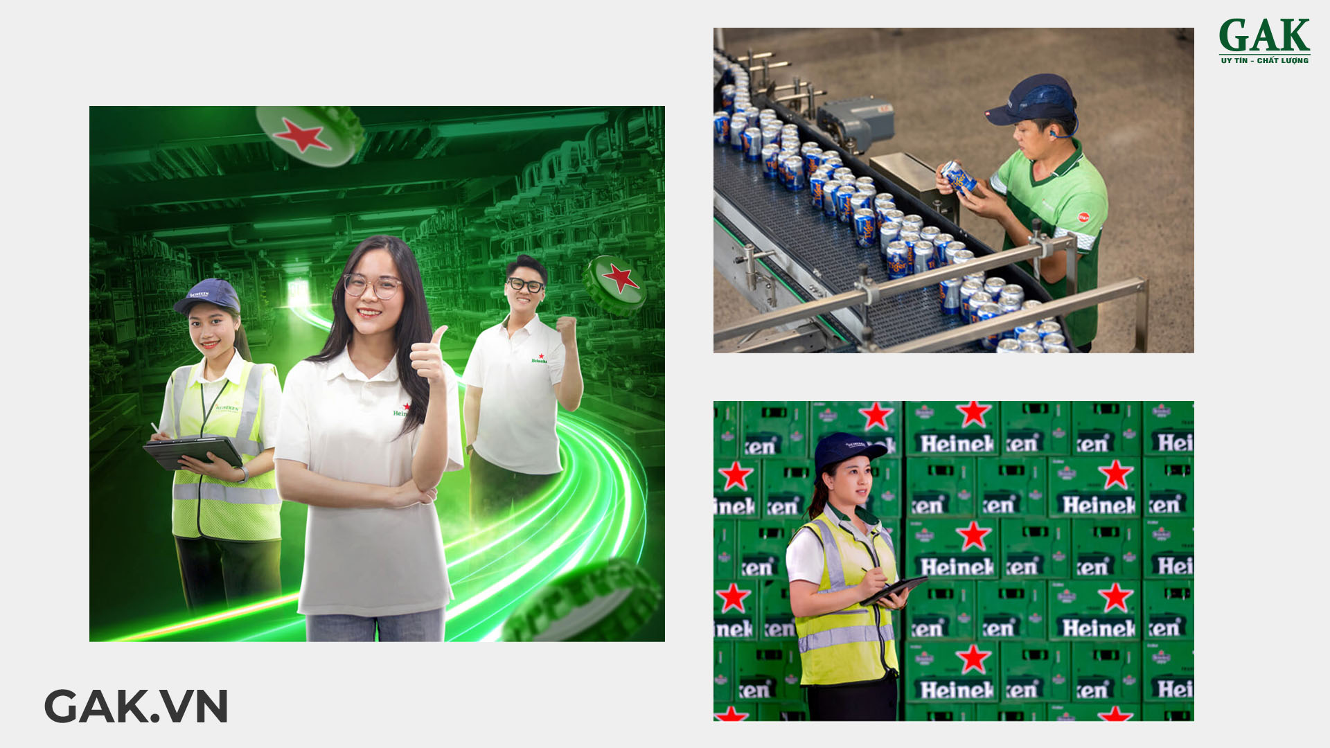 áo phản quang Heineken phiên bản Việt Nam