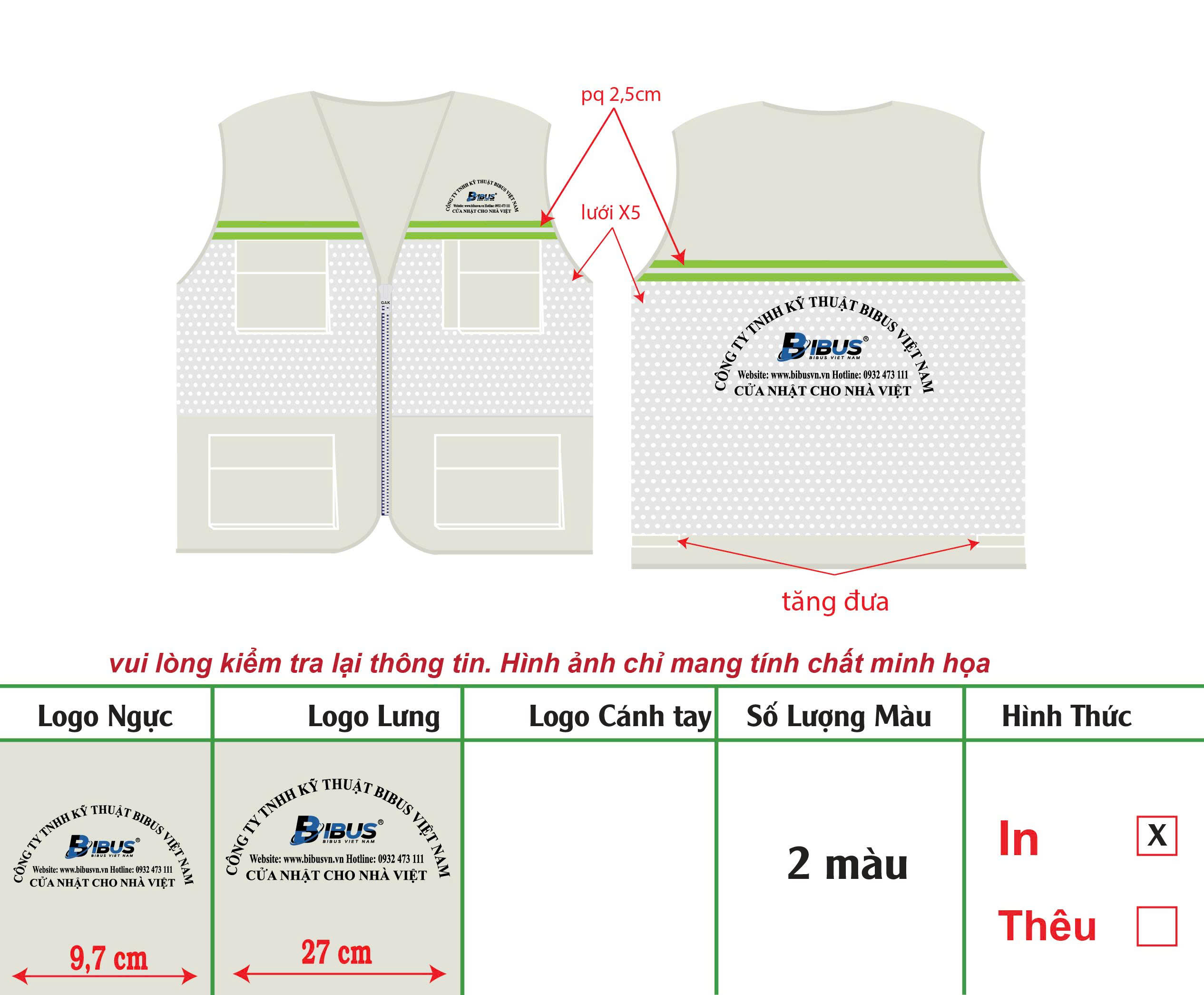 Thiết kế áo phản quang theo yêu cầu tại TPHCM