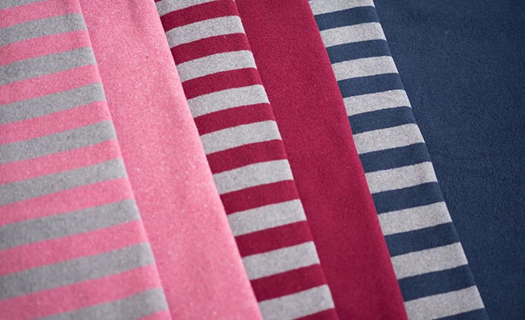 Vải jersey Cotton là loại phổ biến nhất, được làm từ 100% sợi cotton tự nhiên