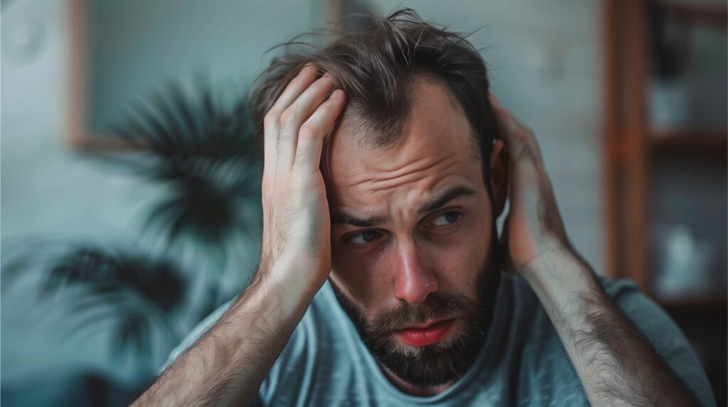 Tóc dựng đứng còn do stress