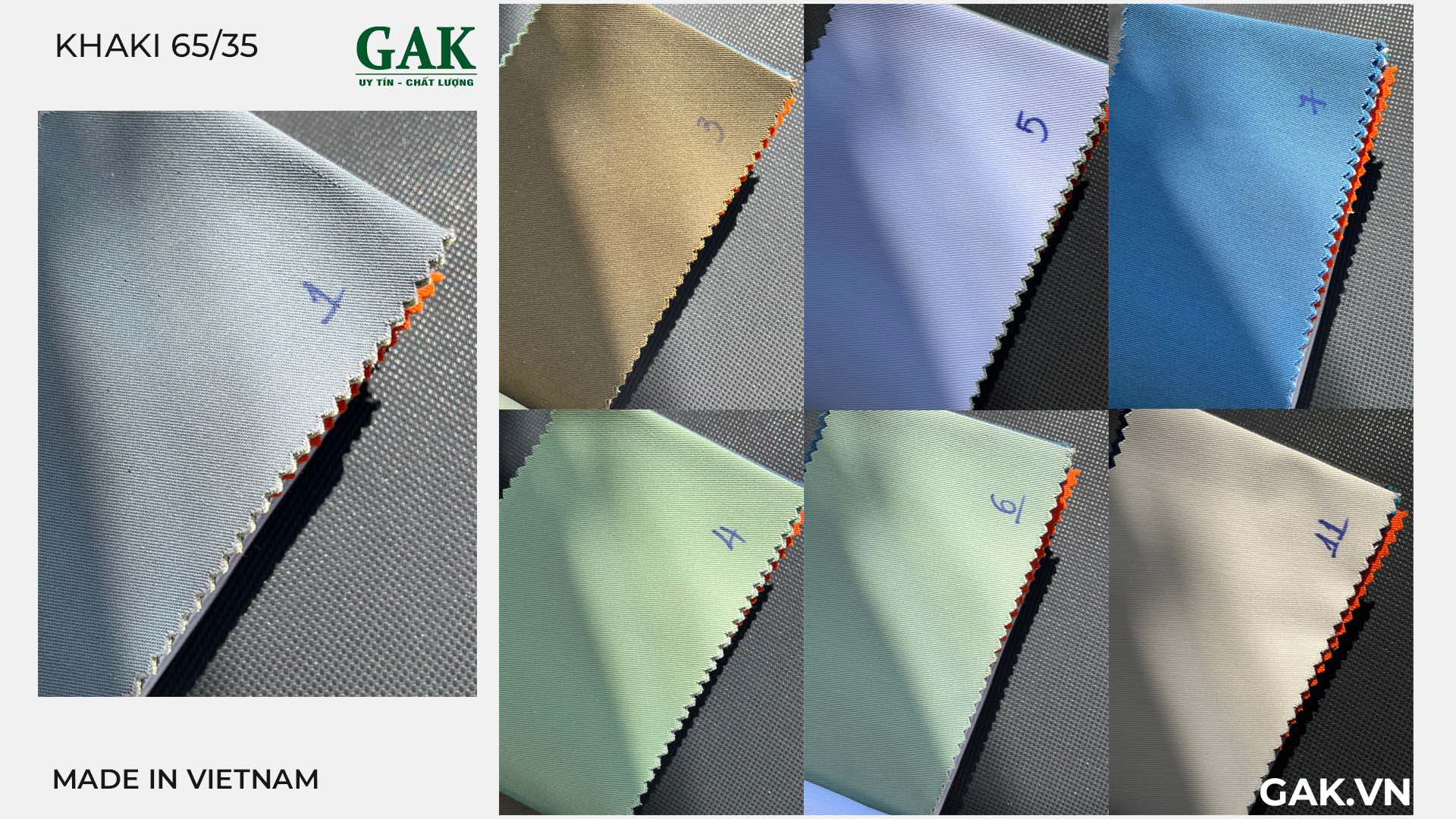 Địa chỉ bán vải kaki 65/35